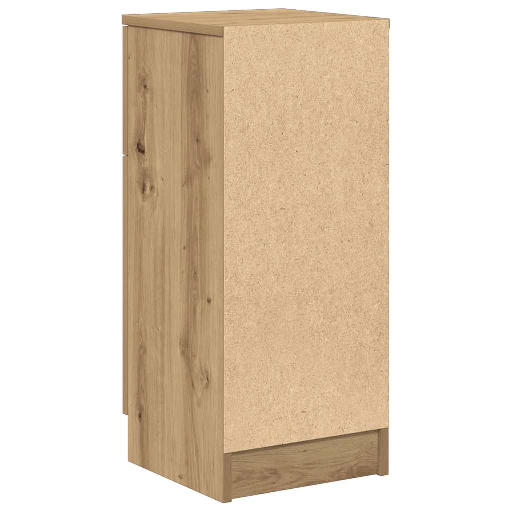 Buffet chêne artisanal 30x30x70 cm bois d'ingénierie