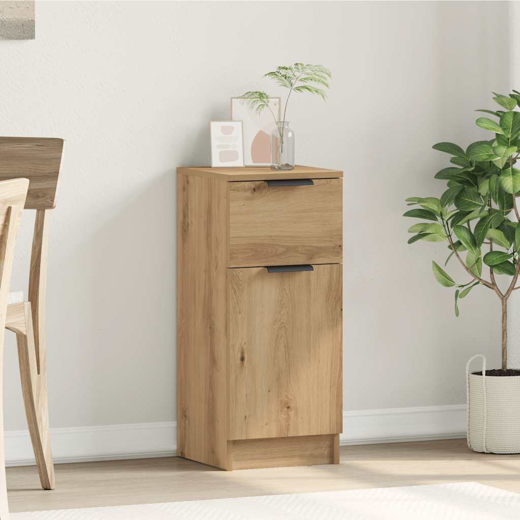 Buffet chêne artisanal 30x30x70 cm bois d'ingénierie