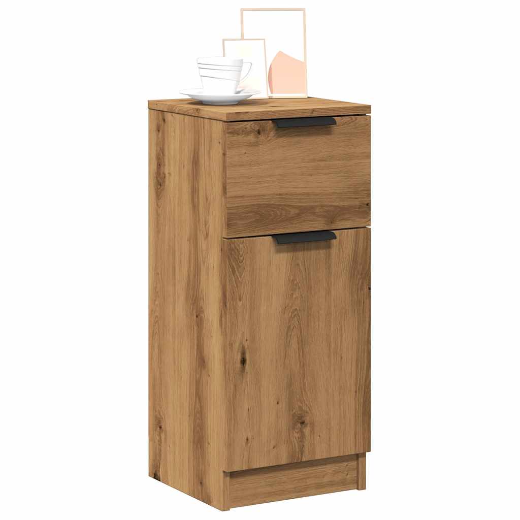 Buffets 2 pcs chêne artisanal 30x30x70 cm bois d'ingénierie - XIOS