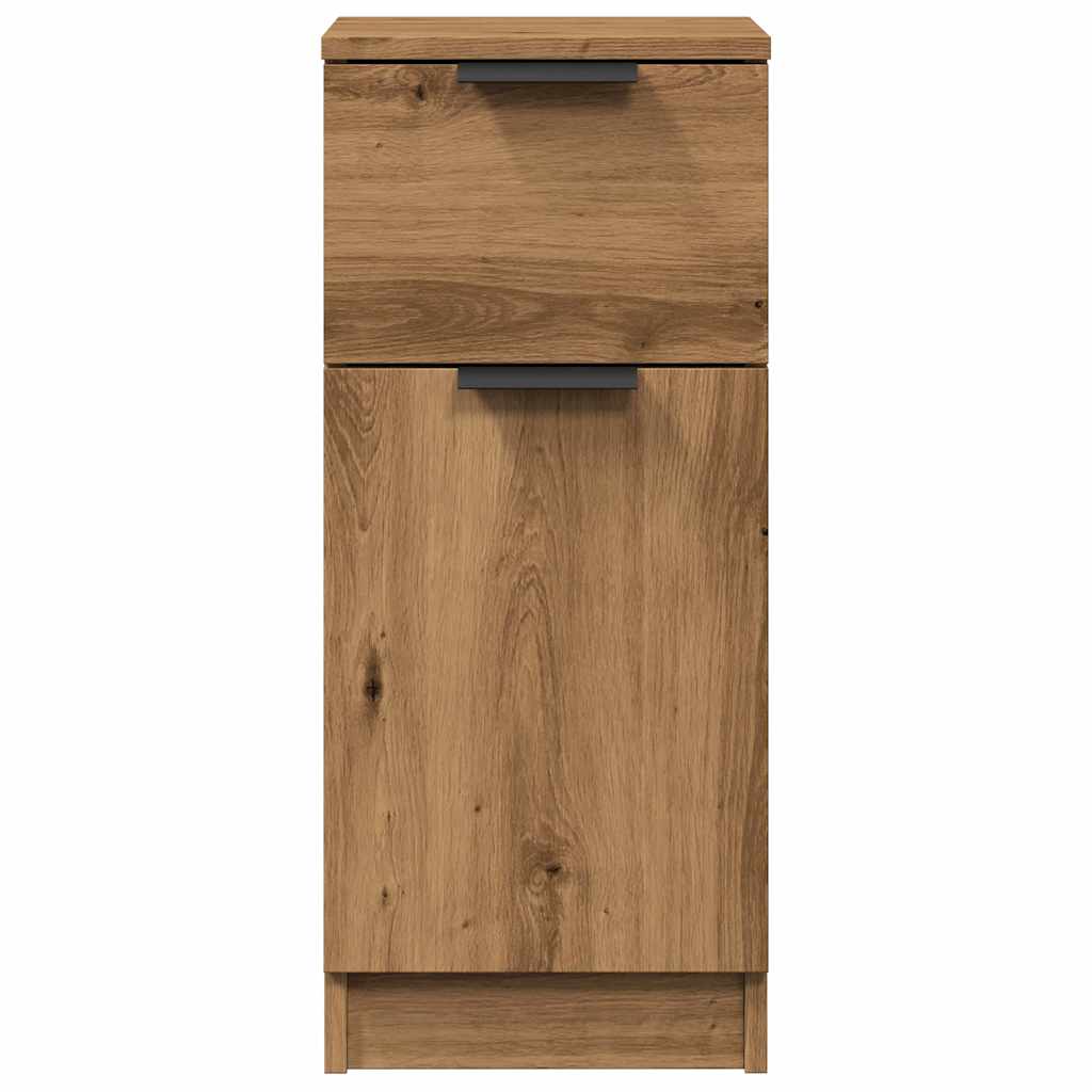 Buffets 2 pcs chêne artisanal 30x30x70 cm bois d'ingénierie - XIOS