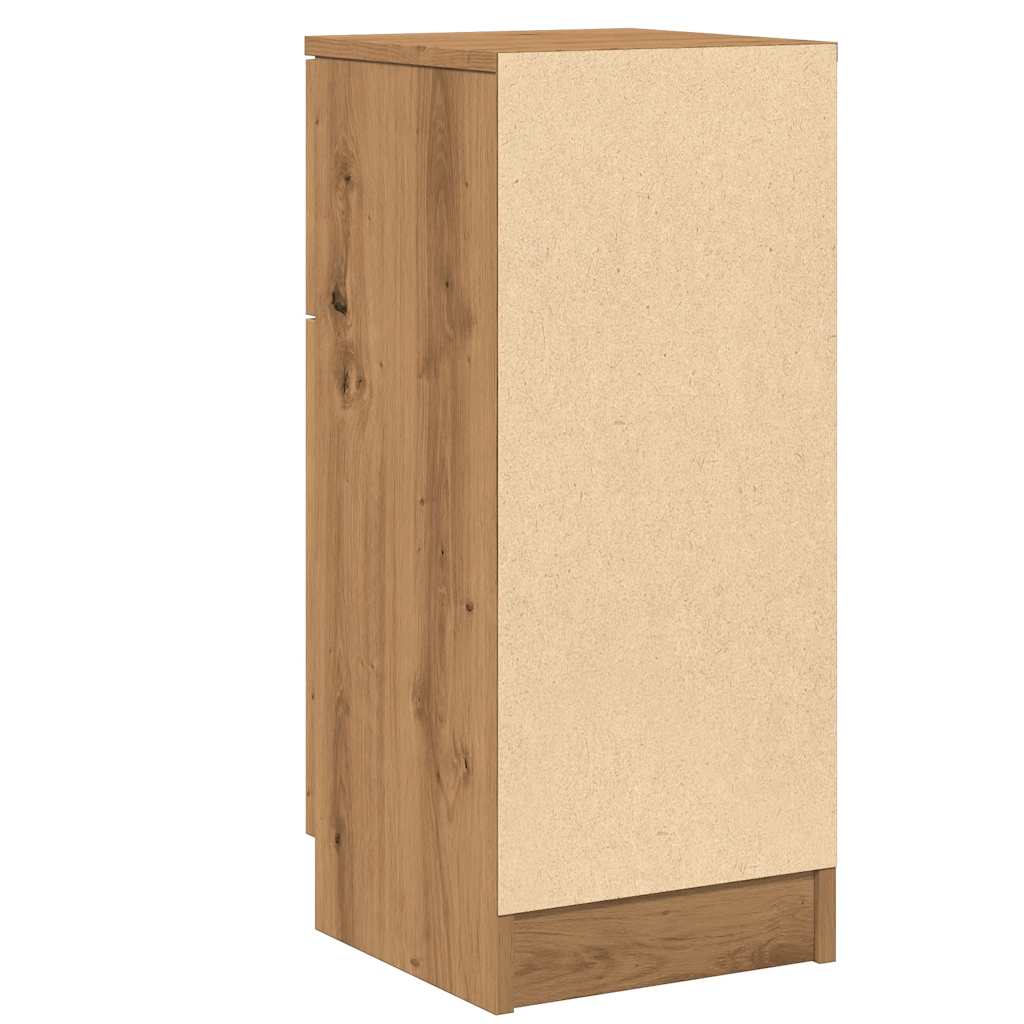 Buffets 2 pcs chêne artisanal 30x30x70 cm bois d'ingénierie - XIOS