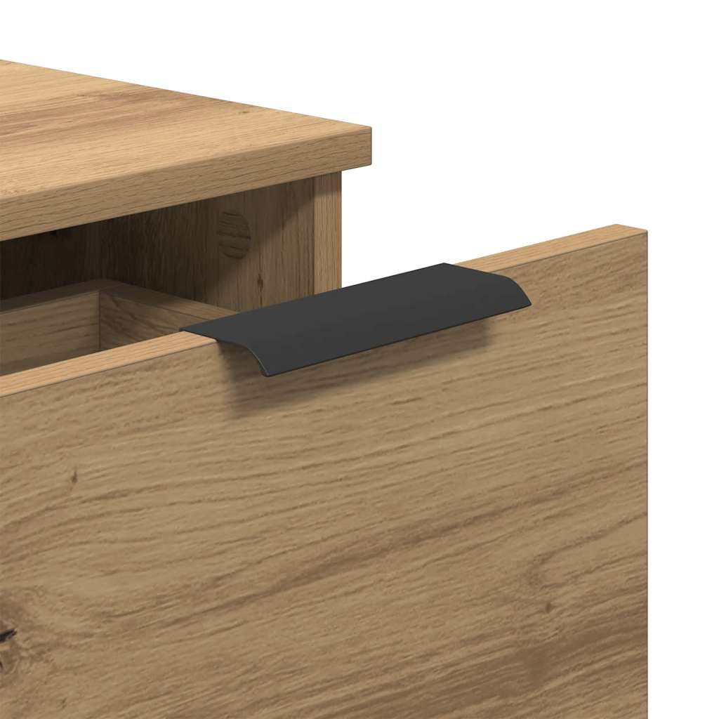 Buffet chêne artisanal 30x30x70 cm bois d'ingénierie - XIOS