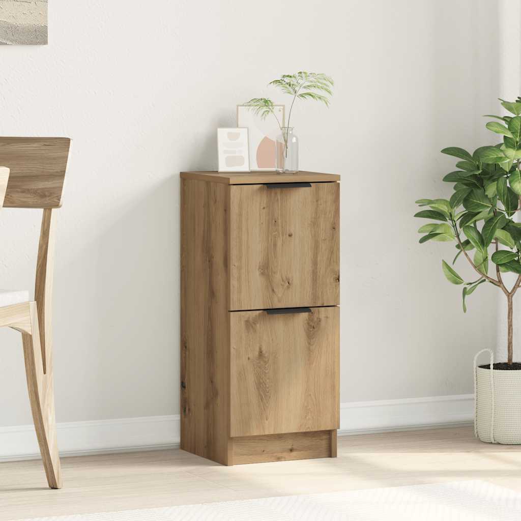 Buffet chêne artisanal 30x30x70 cm bois d'ingénierie - XIOS