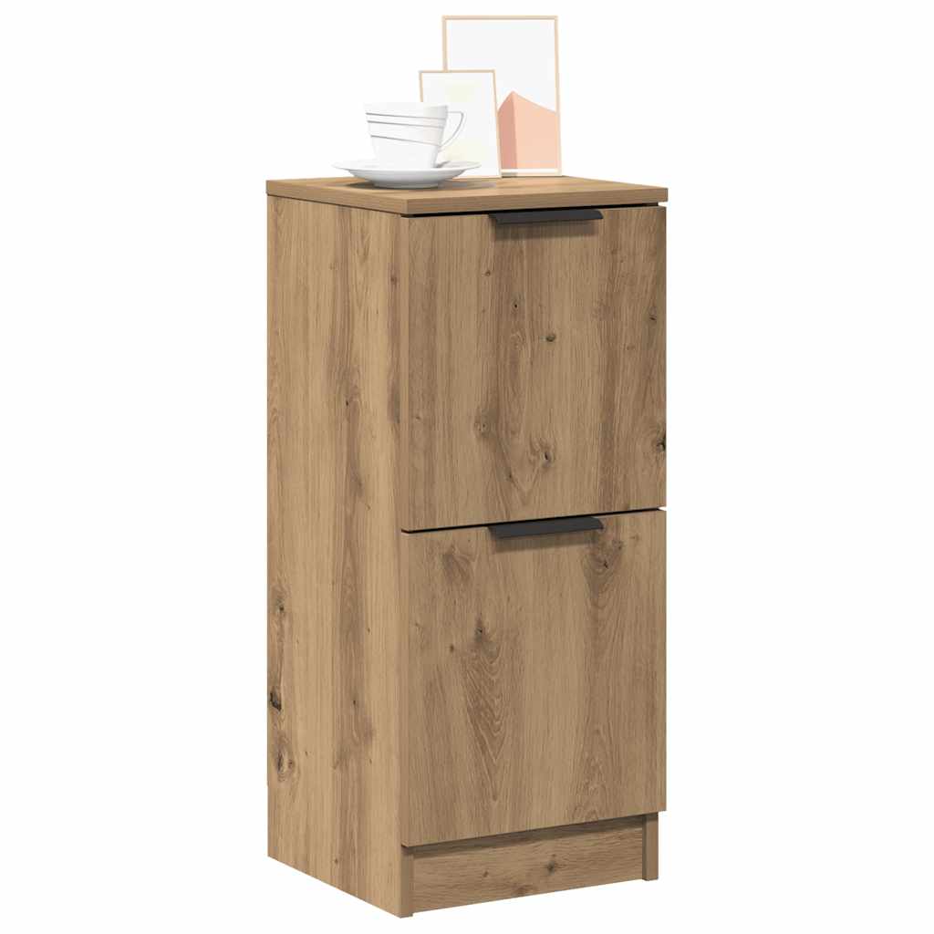 Buffet chêne artisanal 30x30x70 cm bois d'ingénierie - XIOS