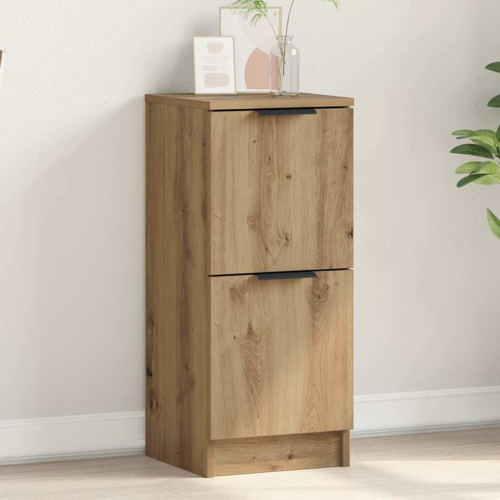 Buffet chêne artisanal 30x30x70 cm bois d'ingénierie - XIOS