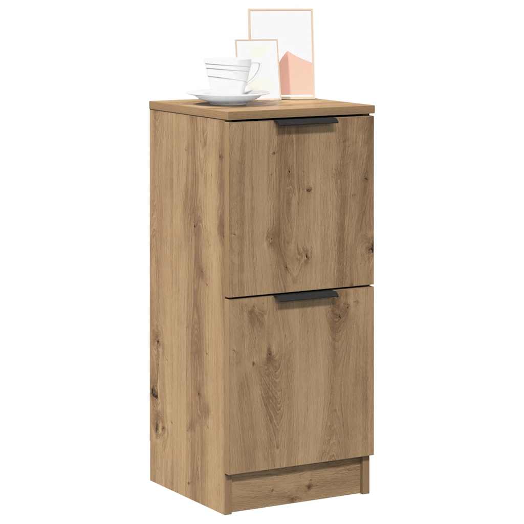 Buffets 2 pcs chêne artisanal 30x30x70 cm bois d'ingénierie - XIOS