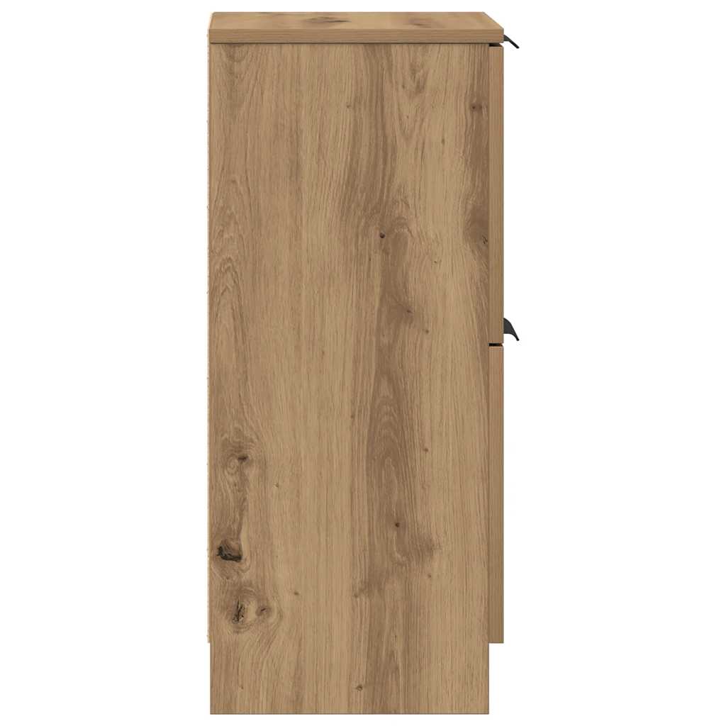 Buffets 2 pcs chêne artisanal 30x30x70 cm bois d'ingénierie - XIOS