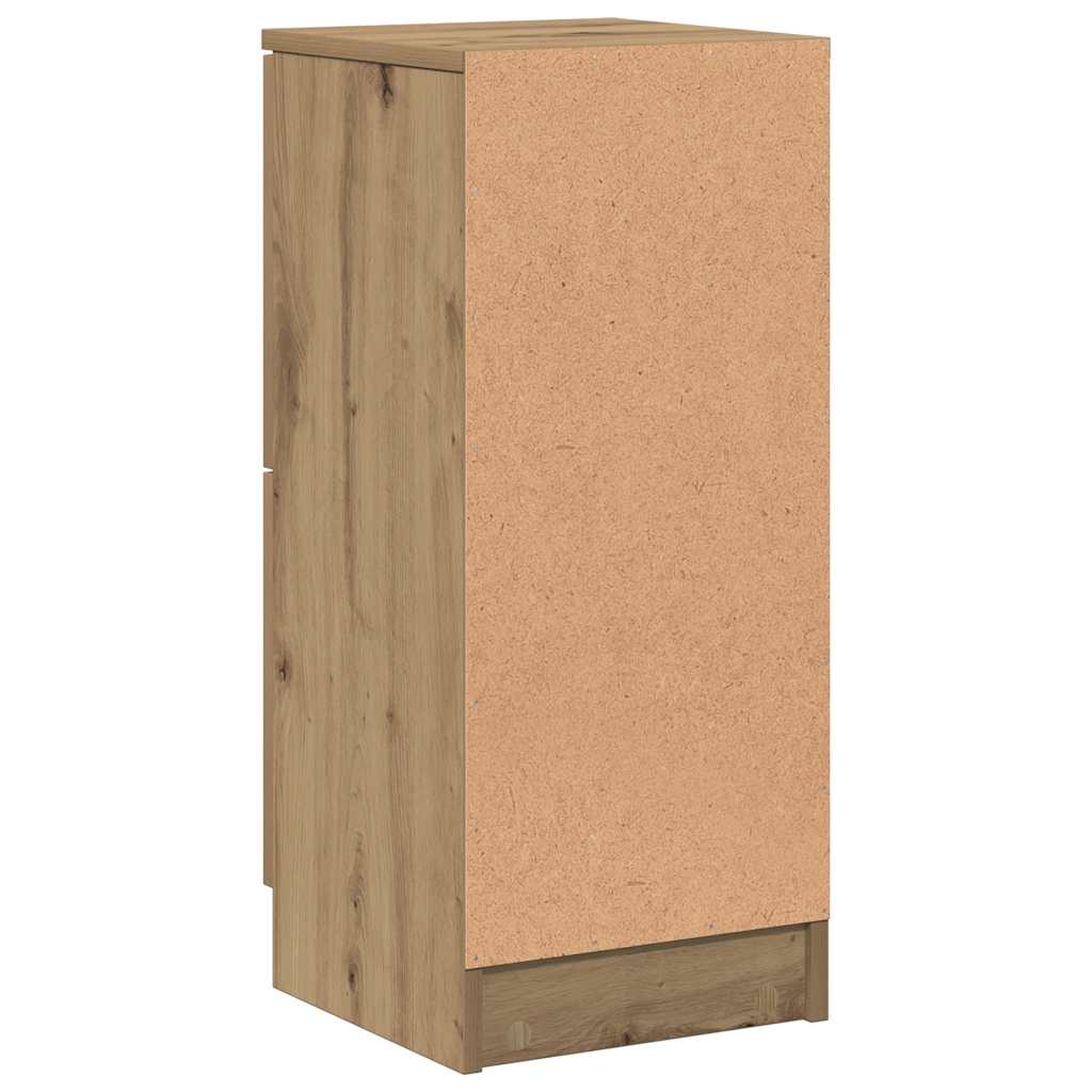 Buffets 2 pcs chêne artisanal 30x30x70 cm bois d'ingénierie - XIOS