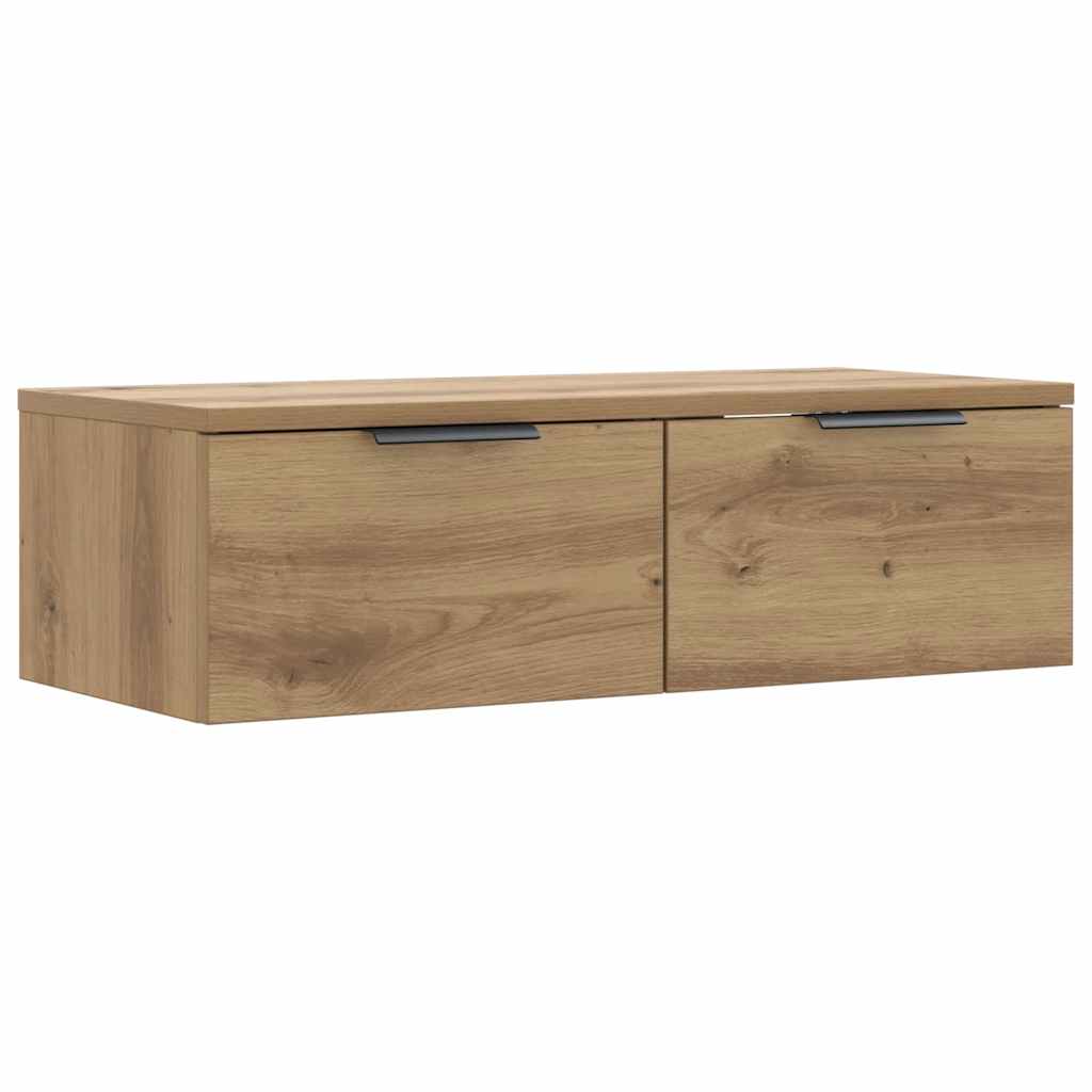 Armoire murale chêne artisanal 68x30x20 cm bois d'ingénierie - XIOS