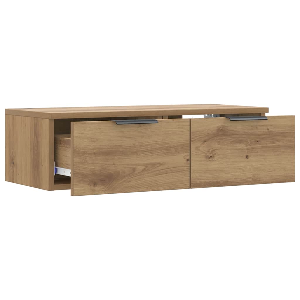 Armoire murale chêne artisanal 68x30x20 cm bois d'ingénierie - XIOS