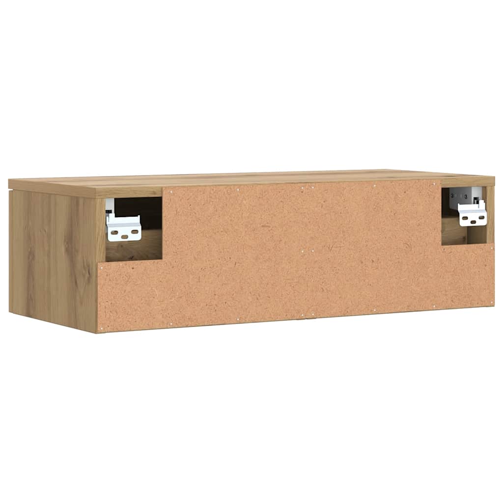 Armoire murale chêne artisanal 68x30x20 cm bois d'ingénierie - XIOS