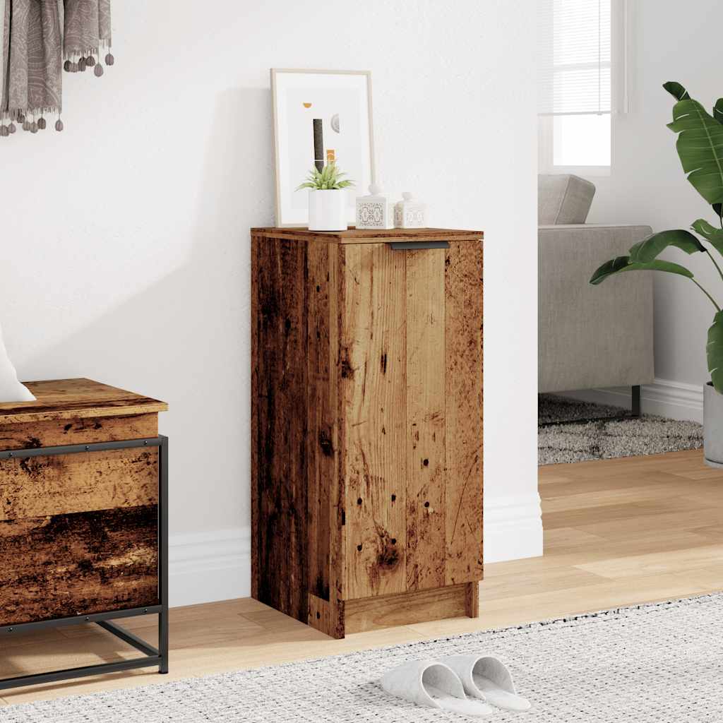 Armoire à chaussures vieux bois 29,5x35x70 cm bois ingénierie - XIOS