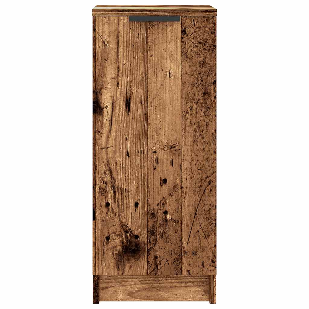 Armoire à chaussures vieux bois 29,5x35x70 cm bois ingénierie - XIOS