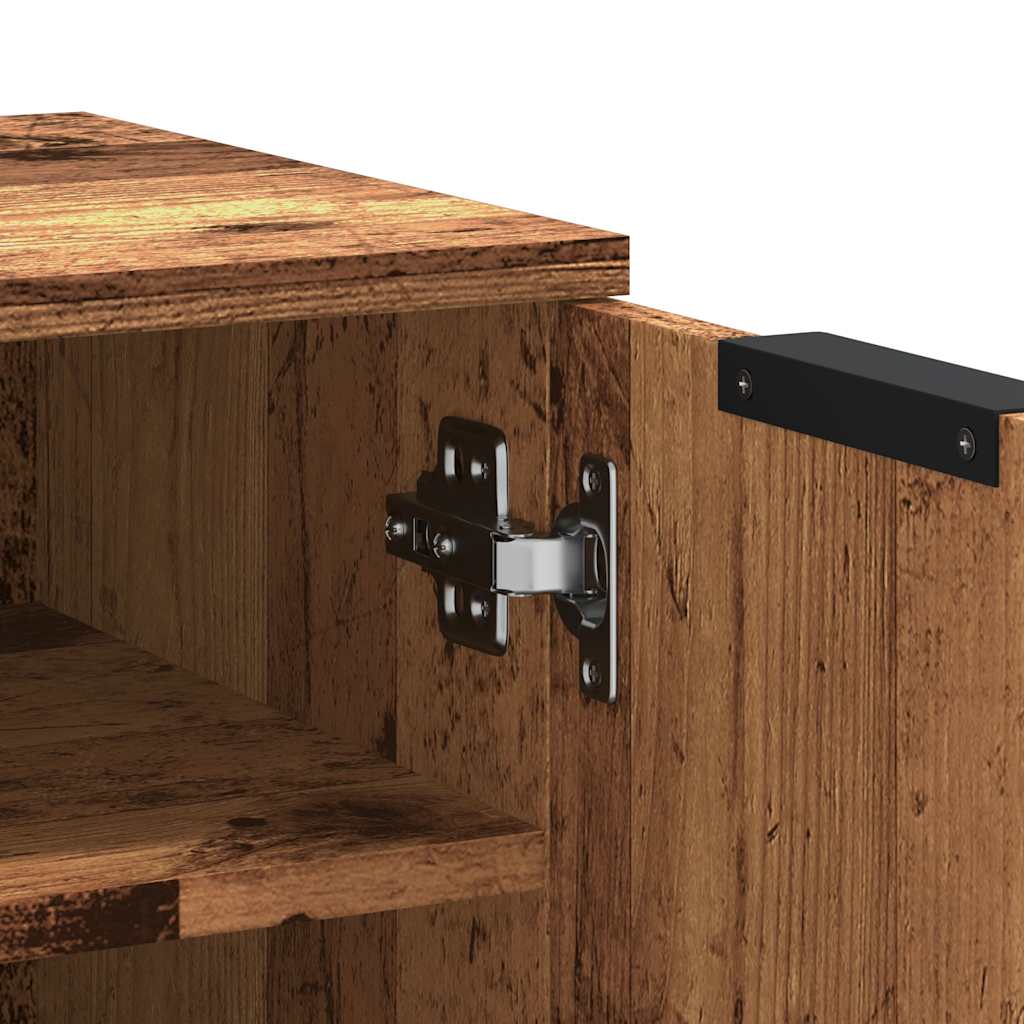 Armoire à chaussures vieux bois 29,5x35x70 cm bois ingénierie - XIOS