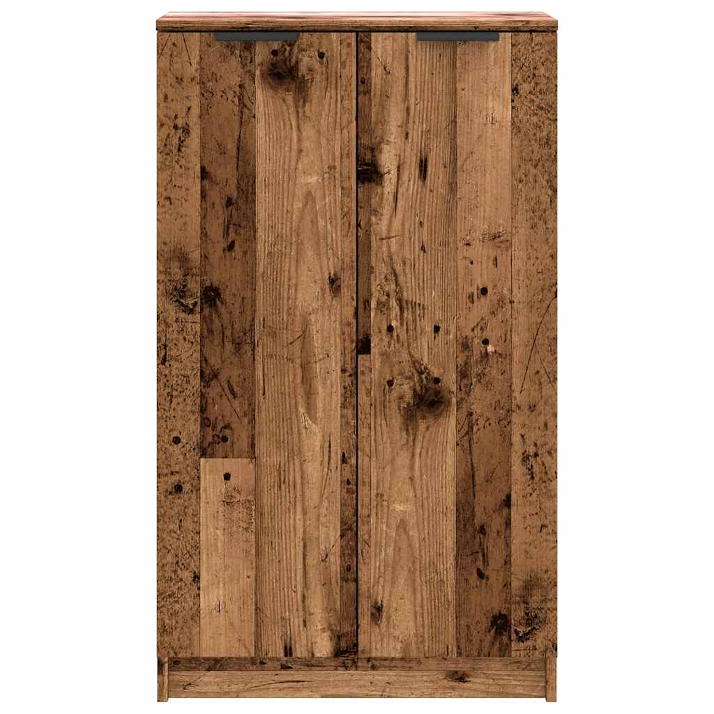 Armoire à chaussures vieux bois 59x35x100,5cm bois d'ingénierie - XIOS