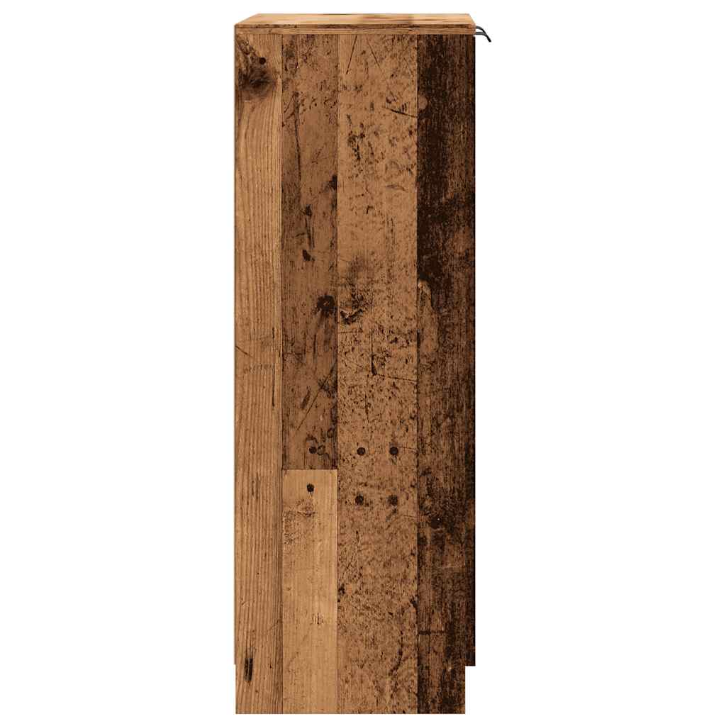 Armoire à chaussures vieux bois 59x35x100,5cm bois d'ingénierie - XIOS