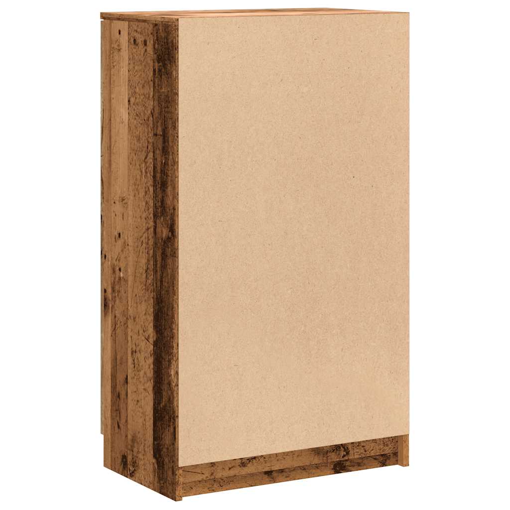 Armoire à chaussures vieux bois 59x35x100,5cm bois d'ingénierie - XIOS