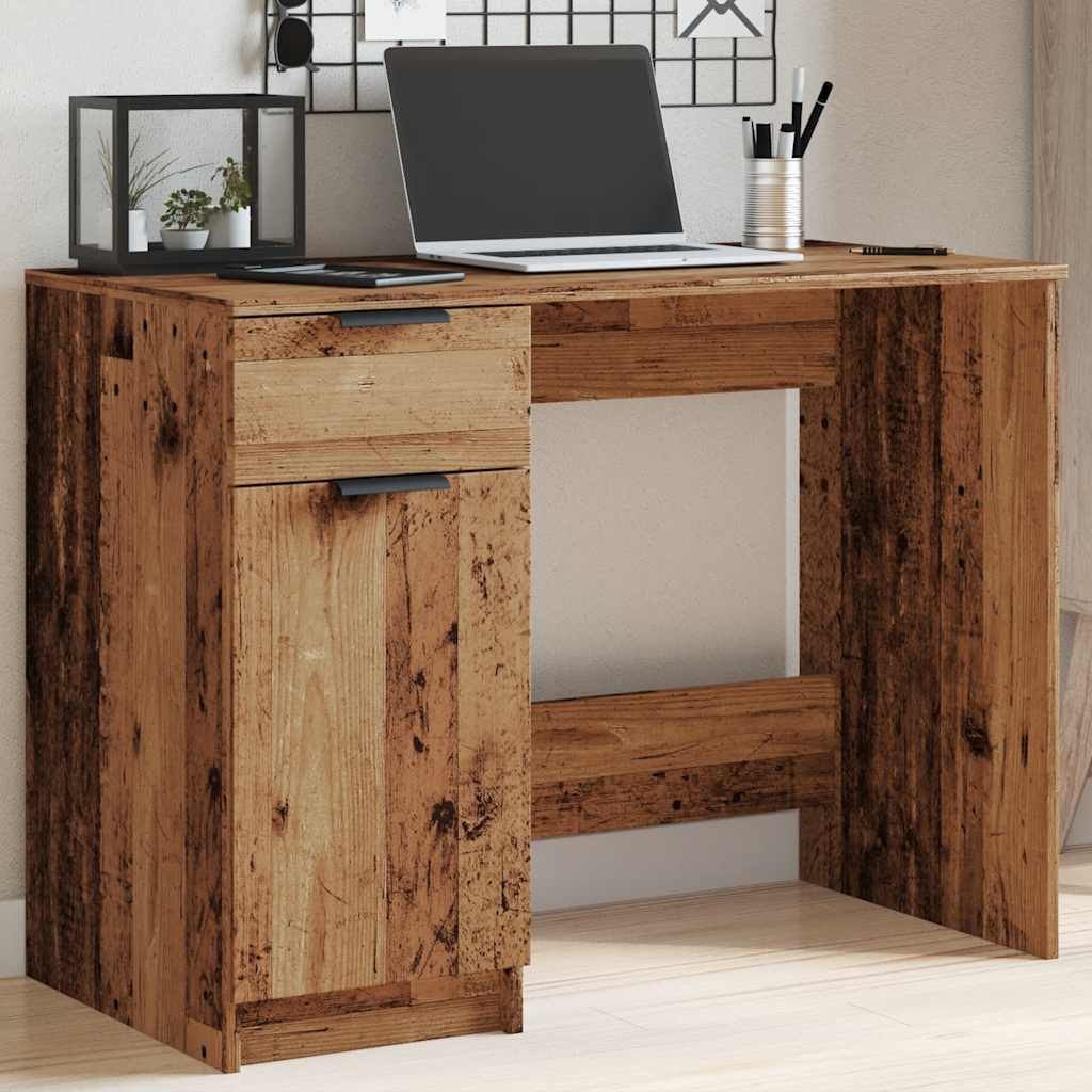 Bureau vieux bois 100x50x75 cm bois d'ingénierie - XIOS