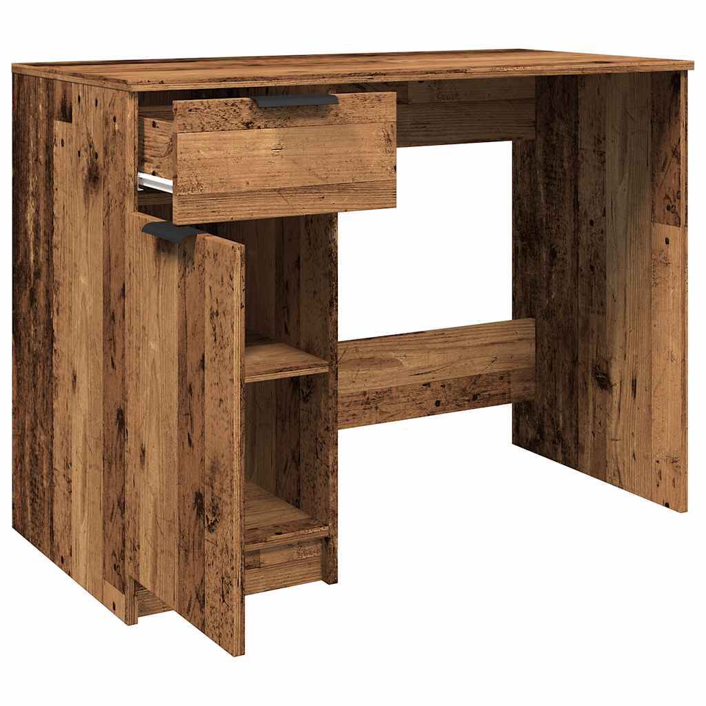 Bureau vieux bois 100x50x75 cm bois d'ingénierie - XIOS