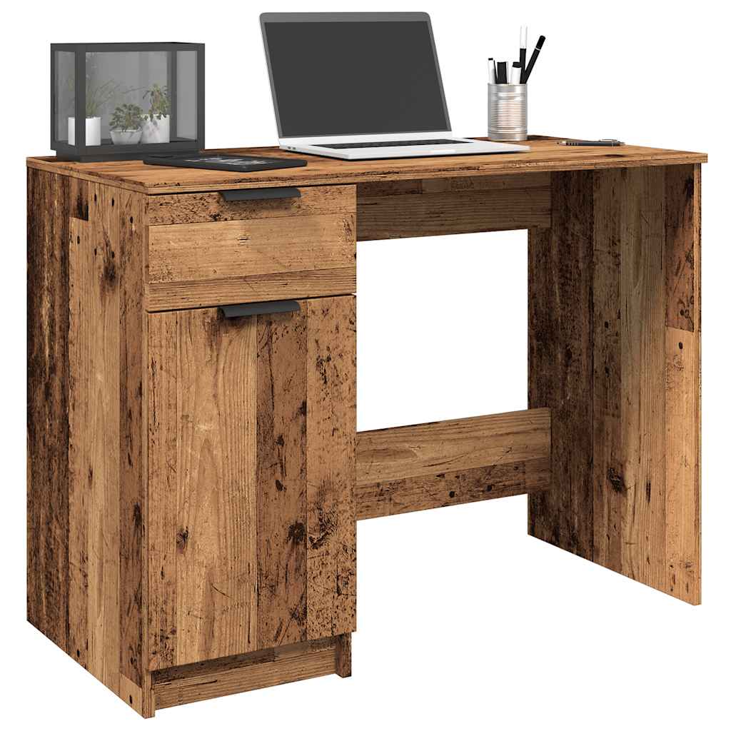 Bureau vieux bois 100x50x75 cm bois d'ingénierie - XIOS