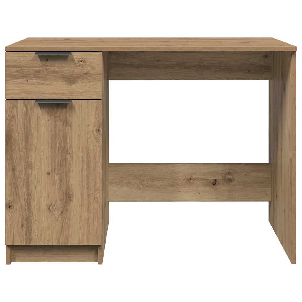 Bureau chêne artisanal 100x50x75 cm bois d'ingénierie - XIOS