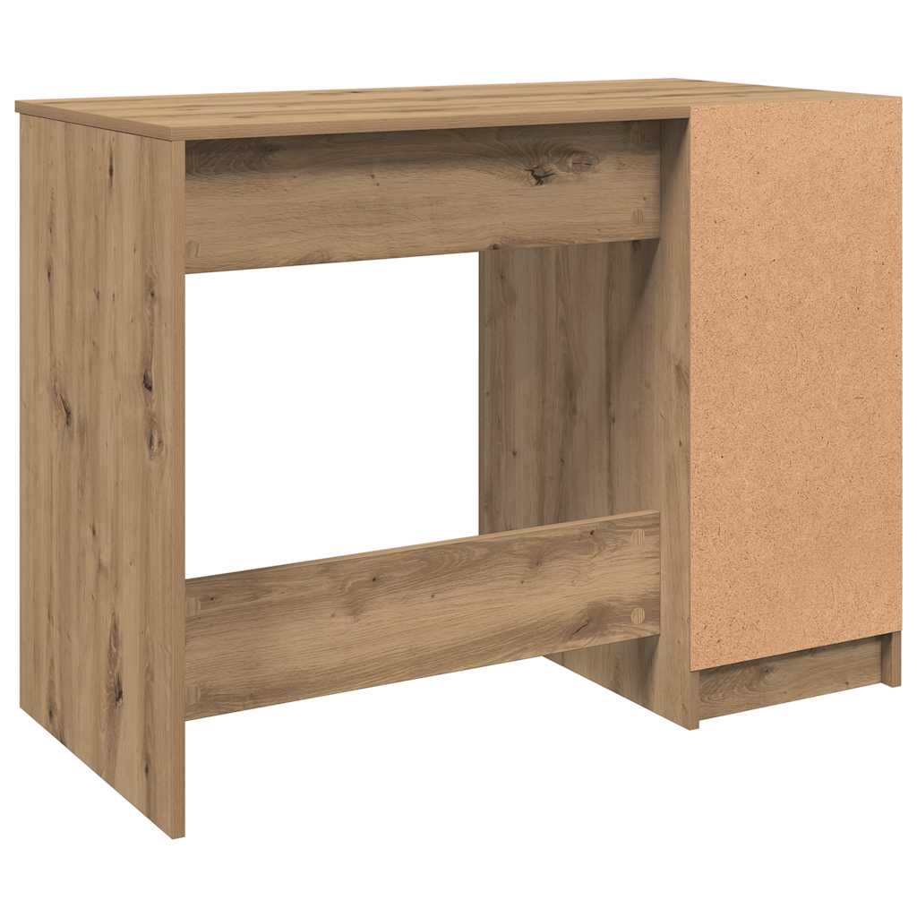 Bureau chêne artisanal 100x50x75 cm bois d'ingénierie - XIOS