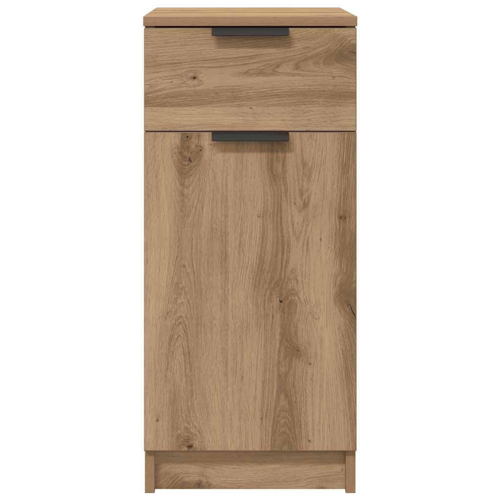 Armoire de bureau chêne artisanal 33x50x75 cm bois d'ingénierie - XIOS