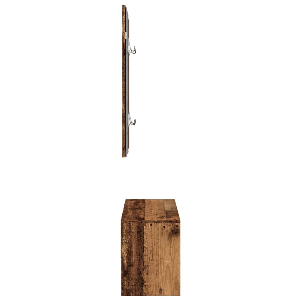 Ensemble de meubles de couloir vieux bois bois d'ingénierie - XIOS