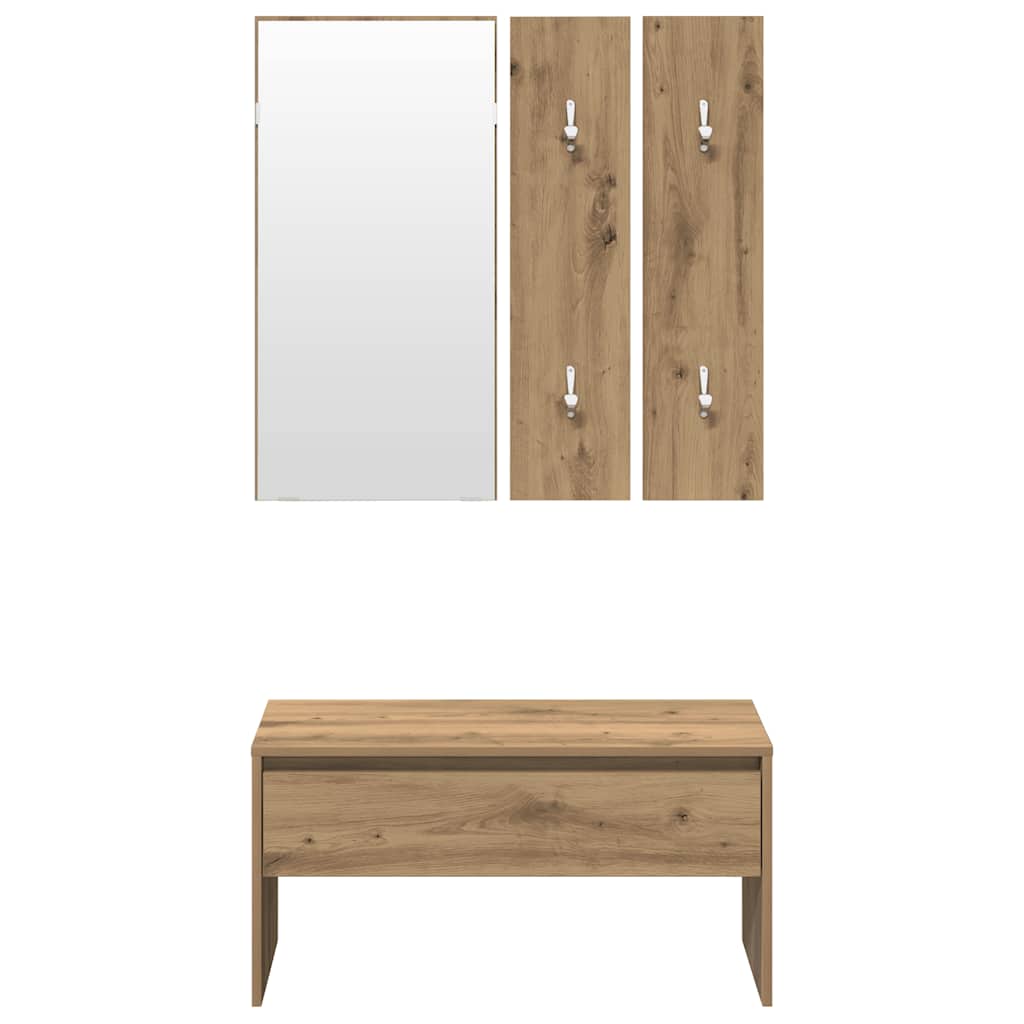 Ensemble de meubles de couloir chêne artisanal bois ingénierie - XIOS