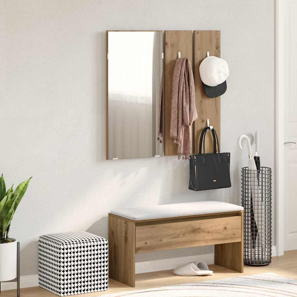 Ensemble de meubles de couloir chêne artisanal bois ingénierie - XIOS