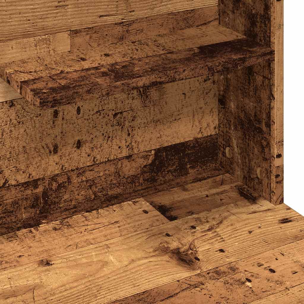 Coiffeuse avec LED vieux bois 74,5x40x141 cm - XIOS