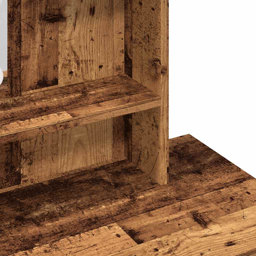 Coiffeuse avec LED vieux bois 86,5x35x136 cm - XIOS