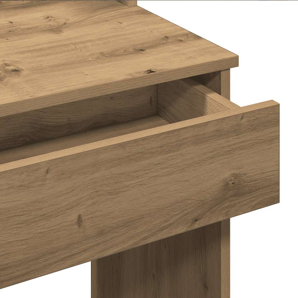 Coiffeuse avec lumières LED chêne artisanal 96x40x142 cm - XIOS