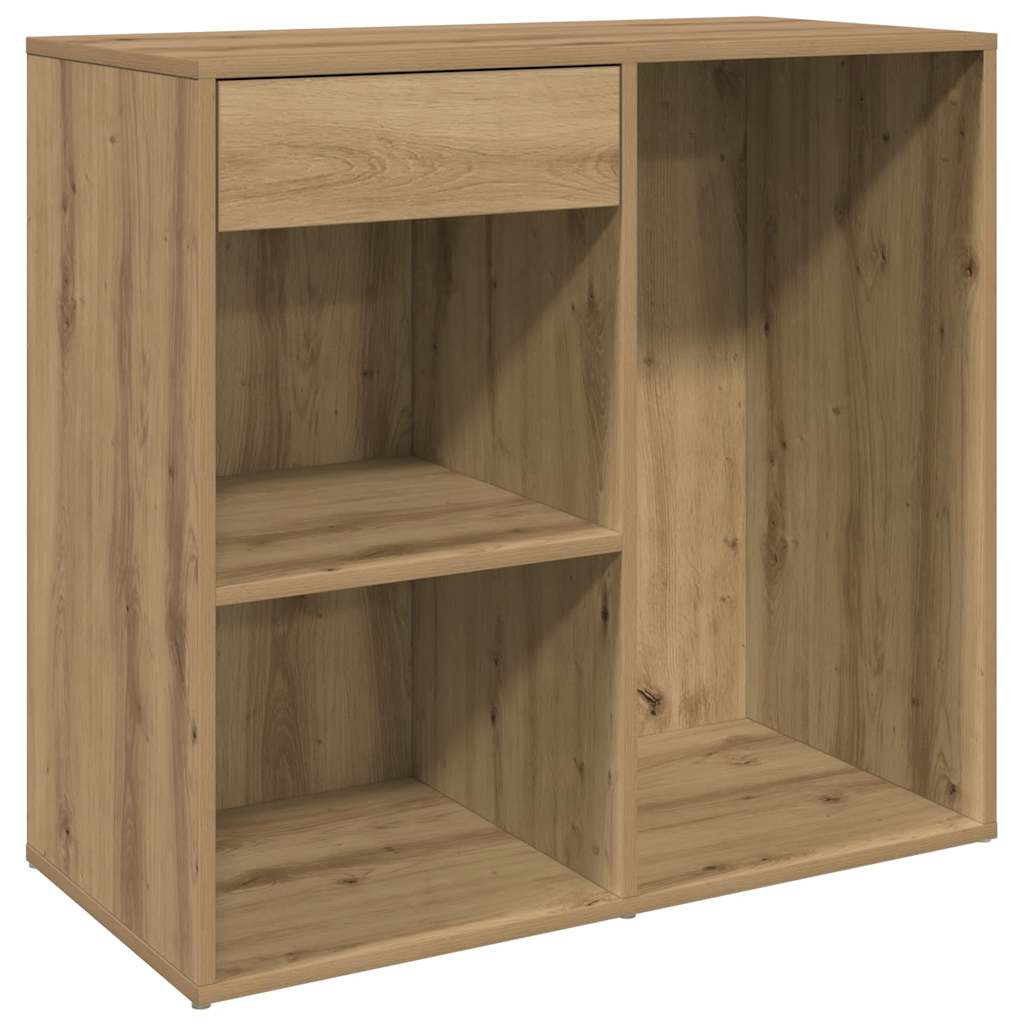 Armoire cosmétique chêne artisanal 80x40x75cm Bois d'ingénierie - XIOS