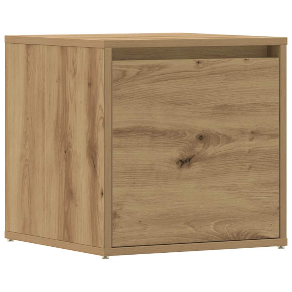 Tiroir boîte chêne artisanal 40,5x40x40 cm bois d'ingénierie - XIOS