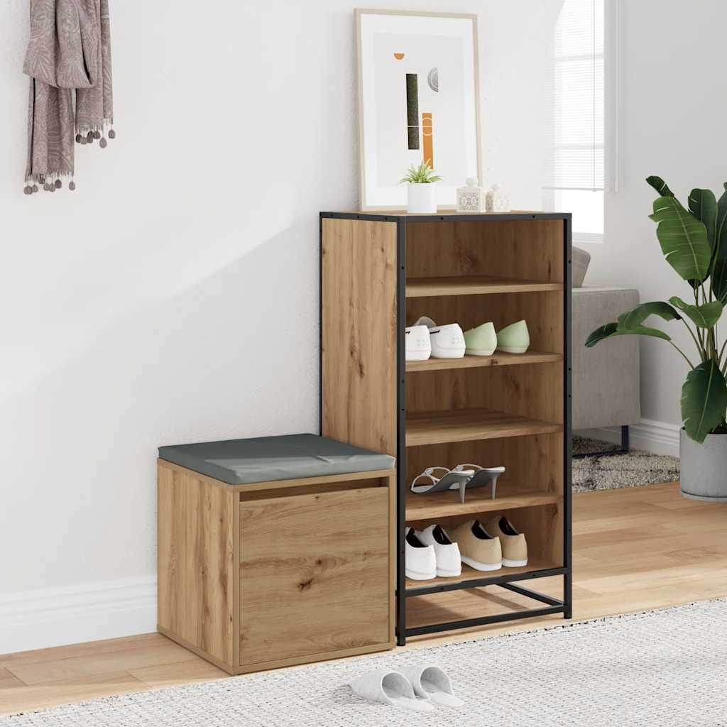 Tiroir boîte chêne artisanal 40,5x40x40 cm bois d'ingénierie - XIOS