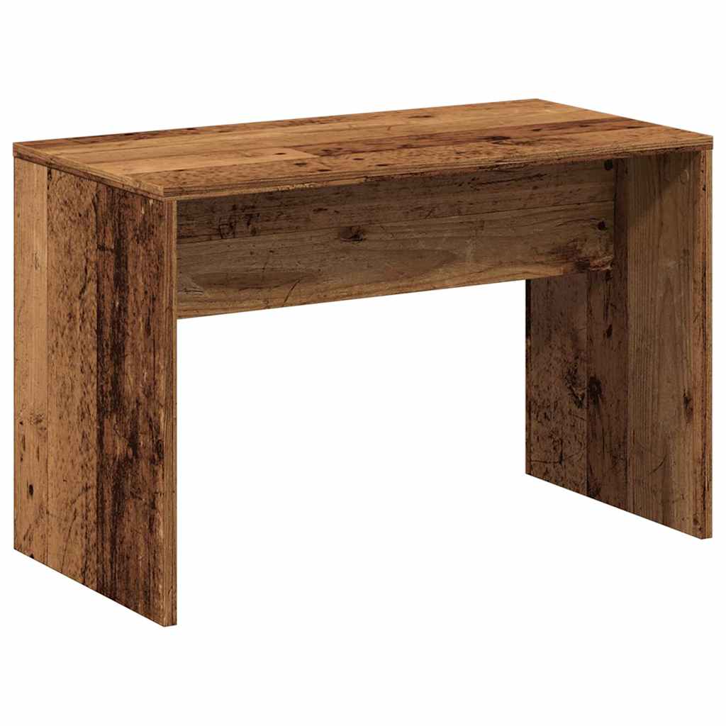 Tabouret de toilette vieux bois 70x35x45 cm bois d'ingénierie - XIOS
