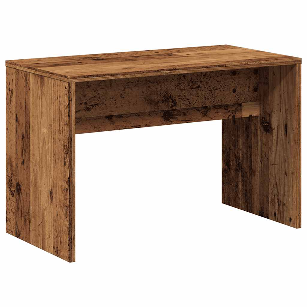Tabouret de toilette vieux bois 70x35x45 cm bois d'ingénierie - XIOS