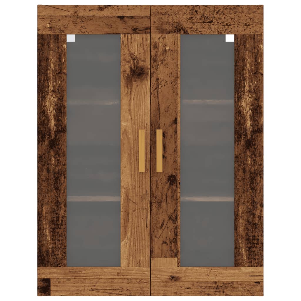 Armoire murale suspendue vieux bois 69,5x34x90 cm - XIOS