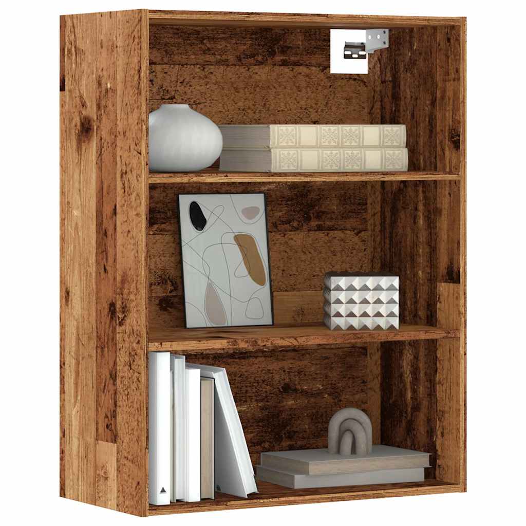 Armoire murale suspendue vieux bois 69,5x32,5x90 cm - XIOS