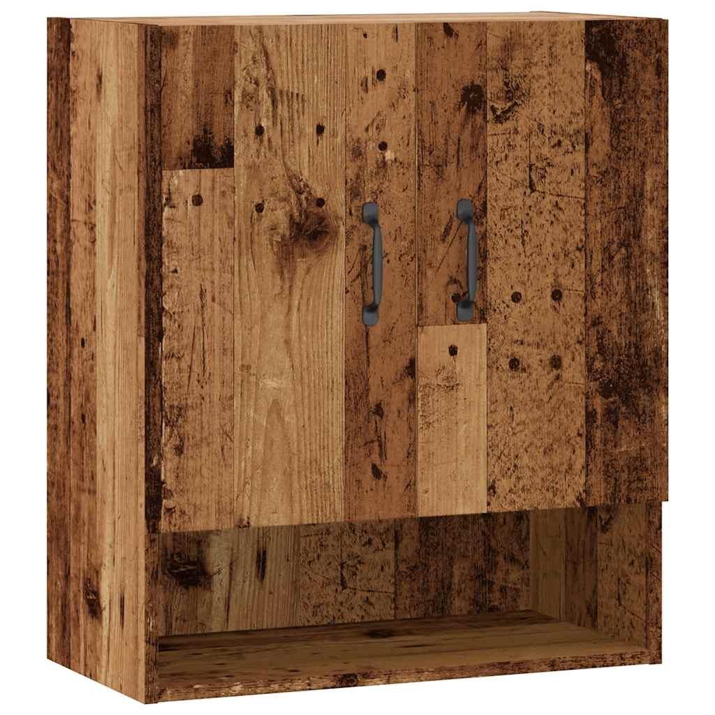 Armoire murale vieux bois 60x31x70 cm bois d'ingénierie - XIOS
