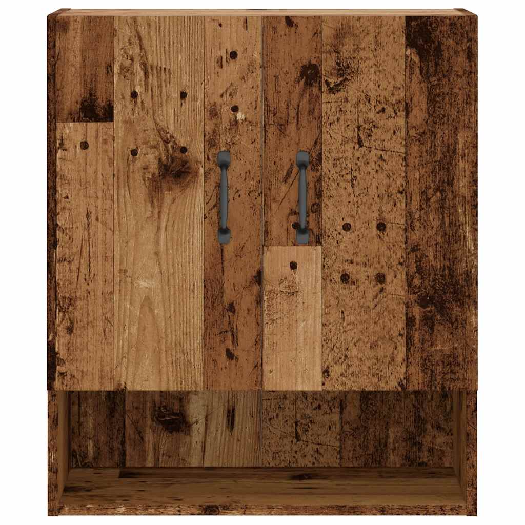 Armoire murale vieux bois 60x31x70 cm bois d'ingénierie - XIOS
