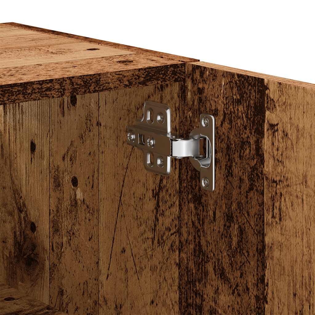 Armoire murale vieux bois 60x31x70 cm bois d'ingénierie - XIOS