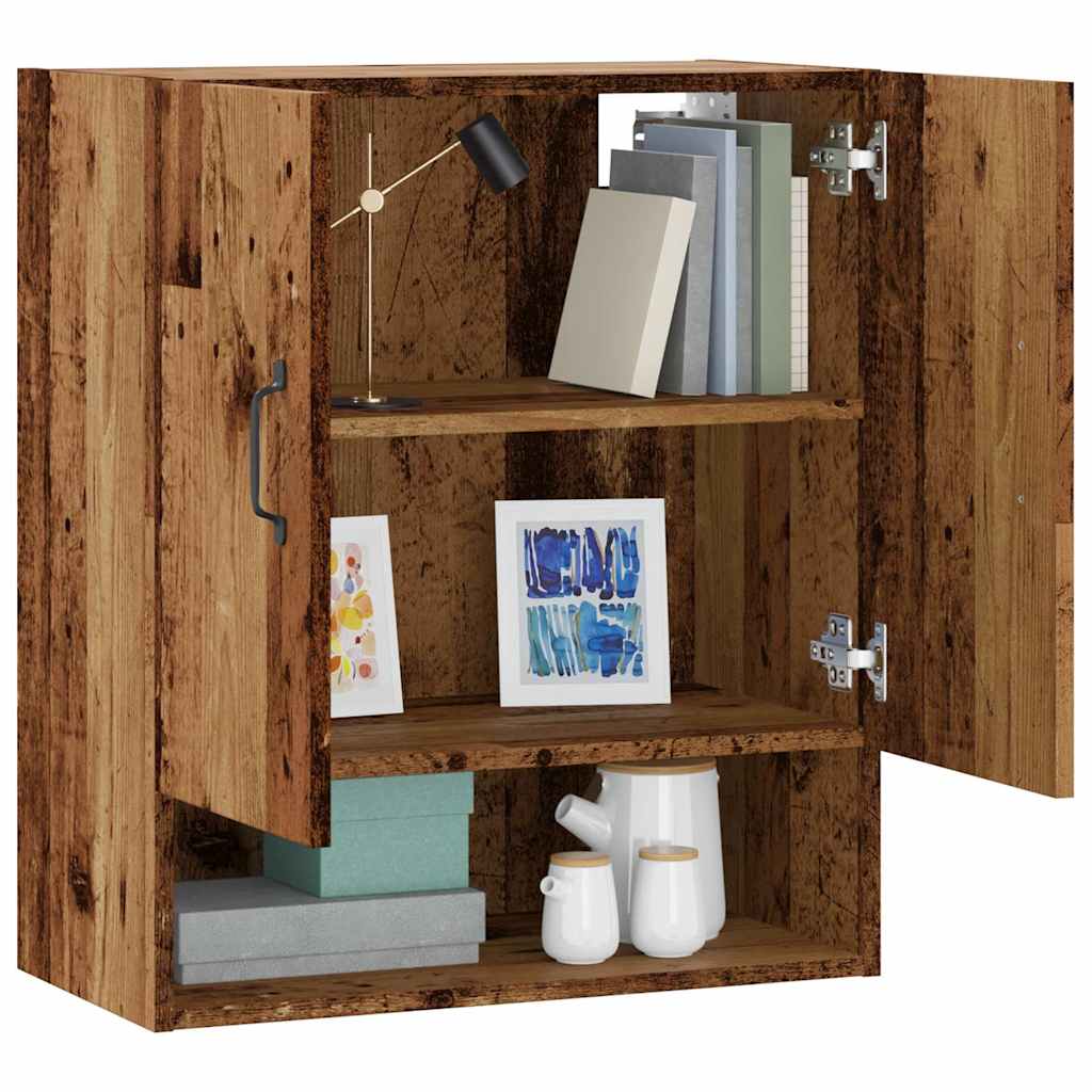 Armoire murale vieux bois 60x31x70 cm bois d'ingénierie - XIOS