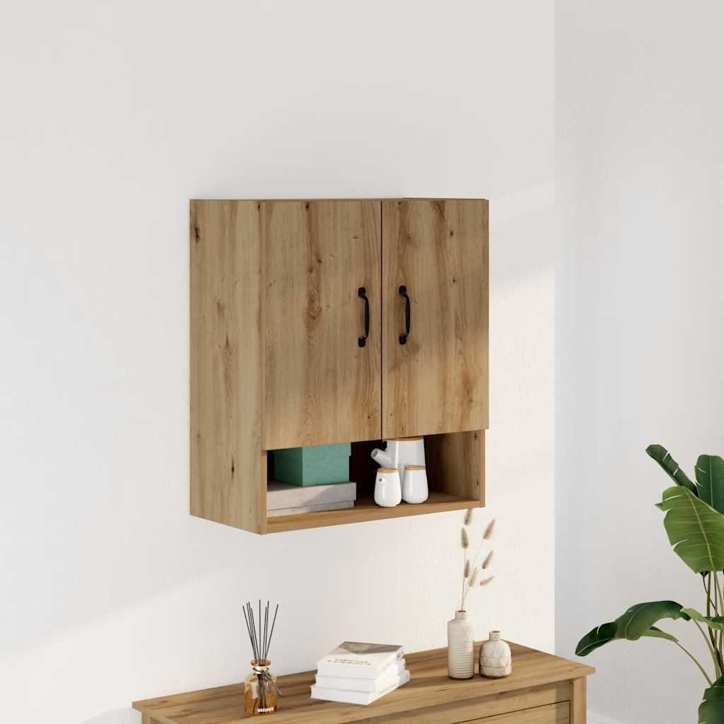 Armoire murale chêne artisanal 60x31x70 cm bois d'ingénierie - XIOS