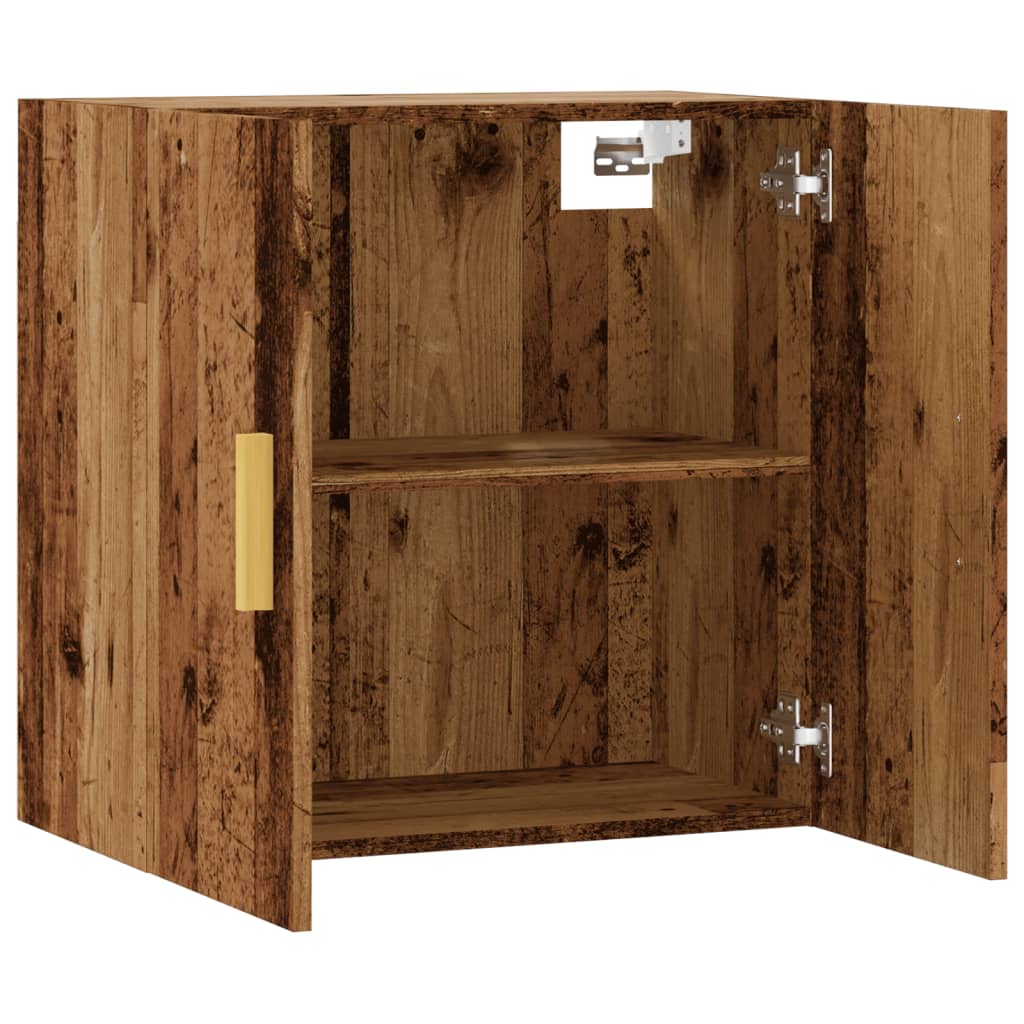 Armoire murale vieux bois 60x31x60 cm bois d'ingénierie - XIOS
