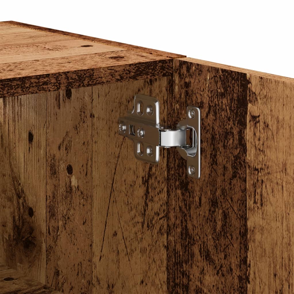 Armoire murale vieux bois 60x31x60 cm bois d'ingénierie - XIOS