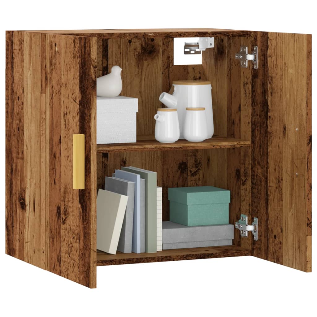 Armoire murale vieux bois 60x31x60 cm bois d'ingénierie - XIOS