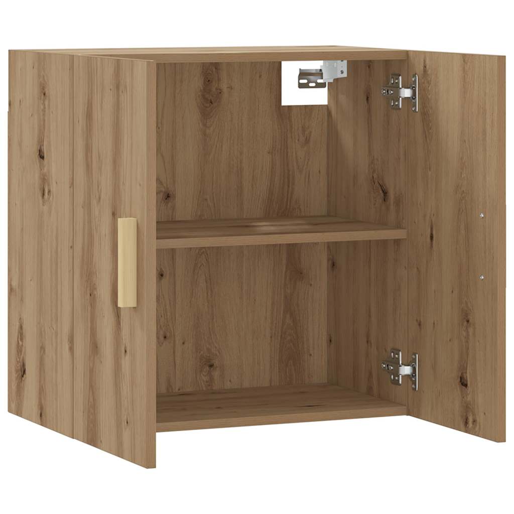 Armoire murale chêne artisanal 60x31x60 cm bois d'ingénierie