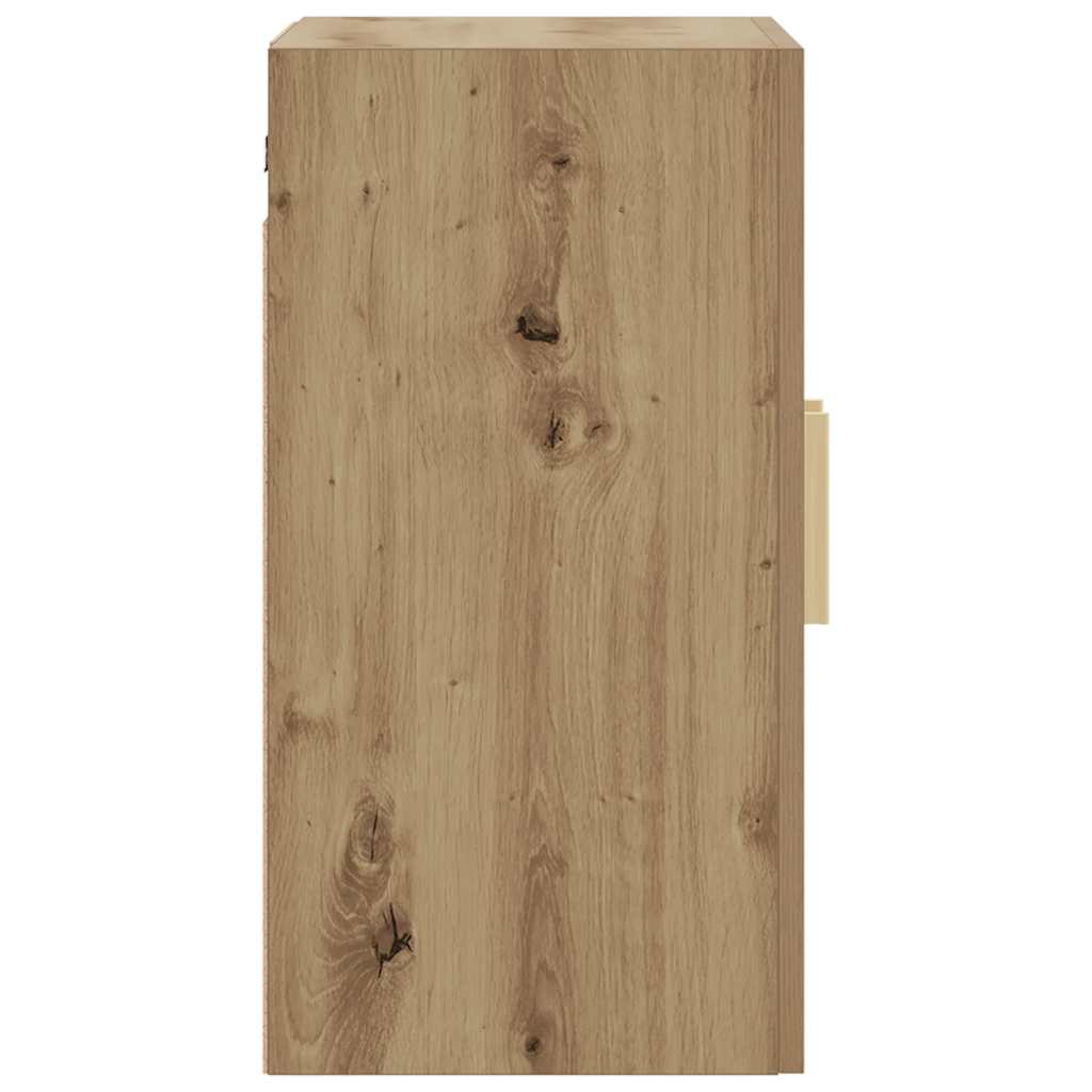 Armoire murale chêne artisanal 60x31x60 cm bois d'ingénierie